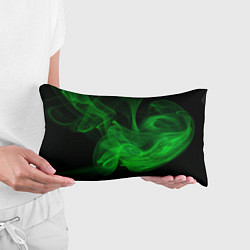 Подушка-антистресс Зелёный абстрактный дым, цвет: 3D-принт — фото 2