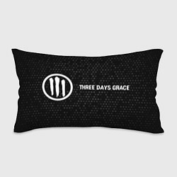 Подушка-антистресс Three Days Grace glitch на темном фоне: надпись и, цвет: 3D-принт
