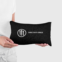 Подушка-антистресс Three Days Grace glitch на темном фоне: надпись и, цвет: 3D-принт — фото 2