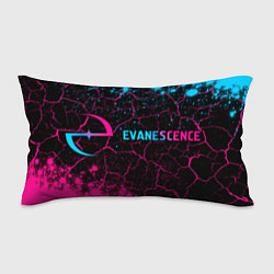 Подушка-антистресс Evanescence - neon gradient: надпись и символ, цвет: 3D-принт