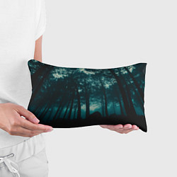 Подушка-антистресс Тёмный лес на закате, цвет: 3D-принт — фото 2