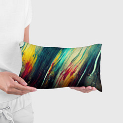 Подушка-антистресс Темные и яркие потеки краски, цвет: 3D-принт — фото 2