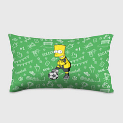 Подушка-антистресс Барт Симпсон - крутой футболист!, цвет: 3D-принт