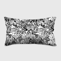Подушка-антистресс Черно-белый абстрактный паттерн, цвет: 3D-принт