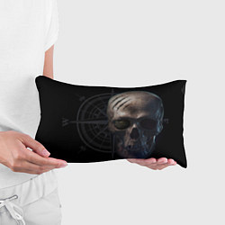 Подушка-антистресс Череп пирата, компас, цвет: 3D-принт — фото 2