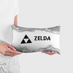 Подушка-антистресс Zelda glitch на светлом фоне: надпись и символ, цвет: 3D-принт — фото 2