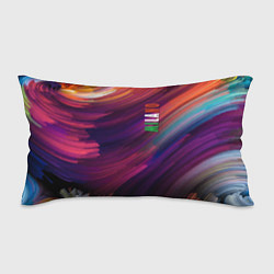 Подушка-антистресс Разноцветная экспрессивная композиция - Milano, цвет: 3D-принт