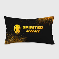 Подушка-антистресс Spirited Away - gold gradient: надпись и символ, цвет: 3D-принт