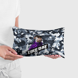 Подушка-антистресс Камуфляж обезьяна в кепке и очках like dat, цвет: 3D-принт — фото 2