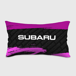 Подушка-антистресс Subaru pro racing: надпись и символ, цвет: 3D-принт