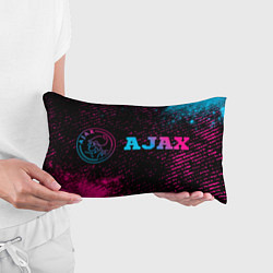 Подушка-антистресс Ajax - neon gradient: надпись и символ, цвет: 3D-принт — фото 2