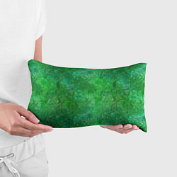 Подушка-антистресс Узорчатый зеленый стеклоблок имитация, цвет: 3D-принт — фото 2