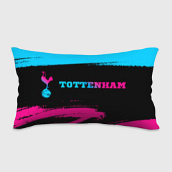 Подушка-антистресс Tottenham - neon gradient: надпись и символ, цвет: 3D-принт