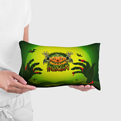 Подушка-антистресс Тыква - зомби хэллоуин, цвет: 3D-принт — фото 2