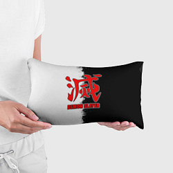 Подушка-антистресс Demon Slayer - красный логотип истребителя, цвет: 3D-принт — фото 2
