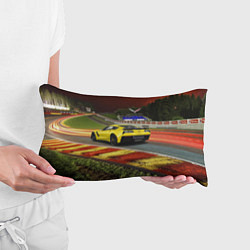 Подушка-антистресс Chevrolet Corvette на гоночной трассе, цвет: 3D-принт — фото 2