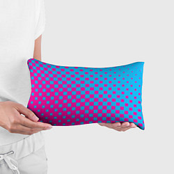 Подушка-антистресс Фиолетовые и синие квадратики, цвет: 3D-принт — фото 2