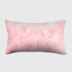 Подушка-антистресс Aesthetic visual art pink feathers, цвет: 3D-принт