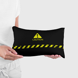Подушка-антистресс CAUTION - Осторожно опасность, цвет: 3D-принт — фото 2