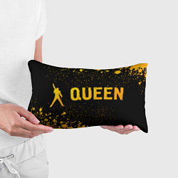 Подушка-антистресс Queen - gold gradient: надпись и символ, цвет: 3D-принт — фото 2