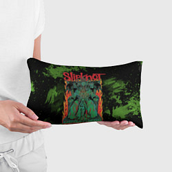 Подушка-антистресс Slipknot green satan, цвет: 3D-принт — фото 2