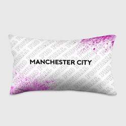 Подушка-антистресс Manchester City pro football: надпись и символ, цвет: 3D-принт