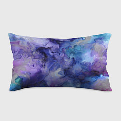 Подушка-антистресс Акварельная абстракция в синих тонах