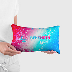 Подушка-антистресс Behemoth neon gradient style: надпись и символ, цвет: 3D-принт — фото 2