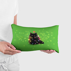 Подушка-антистресс Котик в гирлянде, цвет: 3D-принт — фото 2