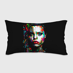 Подушка-антистресс Анджелина Джоли - поп-арт, цвет: 3D-принт