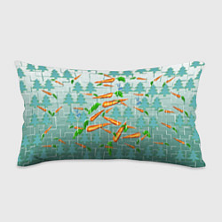 Подушка-антистресс Морковка в зимнем лесу, цвет: 3D-принт