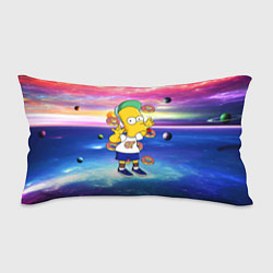 Подушка-антистресс Барт Симпсон с пончиками в космическом пространств