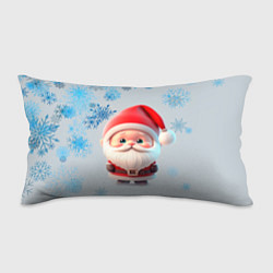 Подушка-антистресс Дед мороз и много снежинок, цвет: 3D-принт