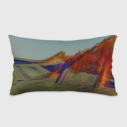 Подушка-антистресс Волнообразные разноцветные музыкальные линии, цвет: 3D-принт