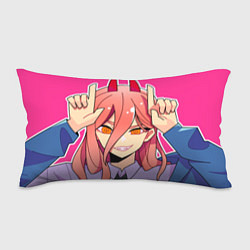 Подушка-антистресс Пауэр с рожками - человек-бензопила, цвет: 3D-принт