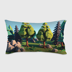 Подушка-антистресс Воксельный лес, цвет: 3D-принт