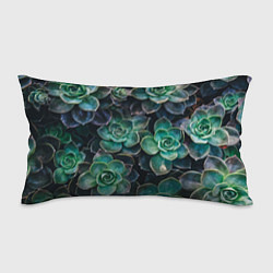 Подушка-антистресс Паттерн из множество зелёных цветов