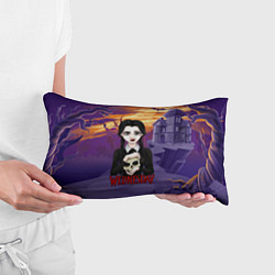 Подушка-антистресс Уэнсдэй с черепом в руках, цвет: 3D-принт — фото 2