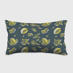 Подушка-антистресс Лимоны в карандаше на сером фоне