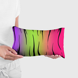 Подушка-антистресс Звериный принт радуга, цвет: 3D-принт — фото 2