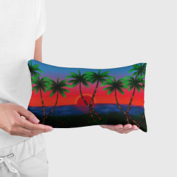 Подушка-антистресс Пальмы и море, цвет: 3D-принт — фото 2