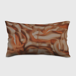 Подушка-антистресс Тёмно-золотистые абстрактные волны