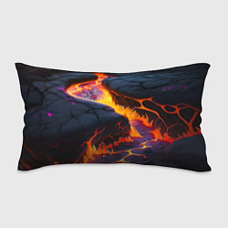 Подушка-антистресс Оранжевая лава, цвет: 3D-принт