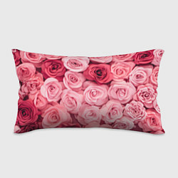 Подушка-антистресс Чайная пыльная роза - нежно розовый цветок, цвет: 3D-принт