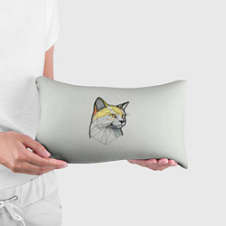 Подушка-антистресс Стилизованная кошка в геометрическом стиле, цвет: 3D-принт — фото 2