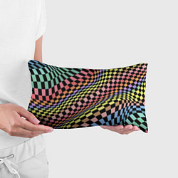 Подушка-антистресс Colorful avant-garde chess pattern - fashion, цвет: 3D-принт — фото 2
