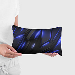 Подушка-антистресс Синие неоновые плиты, цвет: 3D-принт — фото 2