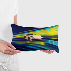 Подушка-антистресс Спорткар Porsche в движении, цвет: 3D-принт — фото 2