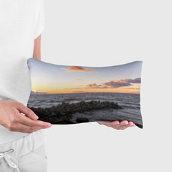 Подушка-антистресс Закат солнца на Финском заливе, цвет: 3D-принт — фото 2