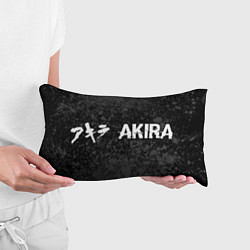 Подушка-антистресс Akira glitch на темном фоне: надпись и символ, цвет: 3D-принт — фото 2